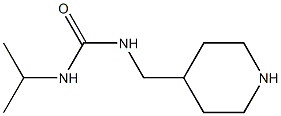 1-(piperidin-4-ylmethyl)-3-propan-2-ylurea Struktur