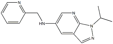 1-(propan-2-yl)-N-(pyridin-2-ylmethyl)-1H-pyrazolo[3,4-b]pyridin-5-amine Struktur