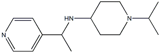 1-(propan-2-yl)-N-[1-(pyridin-4-yl)ethyl]piperidin-4-amine Struktur