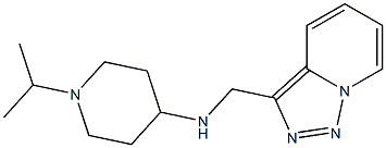 1-(propan-2-yl)-N-{[1,2,4]triazolo[3,4-a]pyridin-3-ylmethyl}piperidin-4-amine Struktur