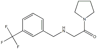 1-(pyrrolidin-1-yl)-2-({[3-(trifluoromethyl)phenyl]methyl}amino)ethan-1-one Struktur