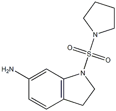 1-(pyrrolidine-1-sulfonyl)-2,3-dihydro-1H-indol-6-amine Struktur