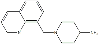 1-(quinolin-8-ylmethyl)piperidin-4-amine Struktur