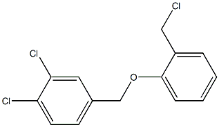 1,2-dichloro-4-[2-(chloromethyl)phenoxymethyl]benzene Struktur