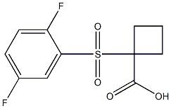 1-[(2,5-difluorophenyl)sulfonyl]cyclobutanecarboxylic acid Struktur