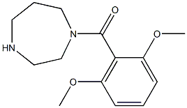 1-[(2,6-dimethoxyphenyl)carbonyl]-1,4-diazepane Struktur