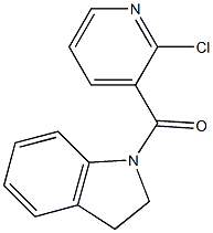 1-[(2-chloropyridin-3-yl)carbonyl]-2,3-dihydro-1H-indole Struktur