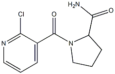 1-[(2-chloropyridin-3-yl)carbonyl]pyrrolidine-2-carboxamide Struktur