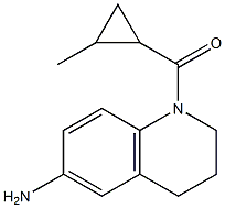 1-[(2-methylcyclopropyl)carbonyl]-1,2,3,4-tetrahydroquinolin-6-amine Struktur