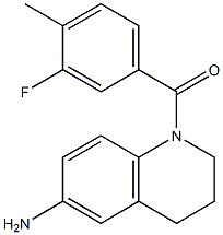 1-[(3-fluoro-4-methylphenyl)carbonyl]-1,2,3,4-tetrahydroquinolin-6-amine Struktur