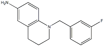 1-[(3-fluorophenyl)methyl]-1,2,3,4-tetrahydroquinolin-6-amine Struktur