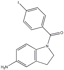 1-[(4-iodophenyl)carbonyl]-2,3-dihydro-1H-indol-5-amine Struktur