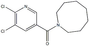 1-[(5,6-dichloropyridin-3-yl)carbonyl]azocane Struktur