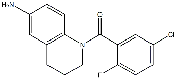 1-[(5-chloro-2-fluorophenyl)carbonyl]-1,2,3,4-tetrahydroquinolin-6-amine Struktur