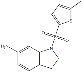 1-[(5-methylthiophene-2-)sulfonyl]-2,3-dihydro-1H-indol-6-amine Struktur