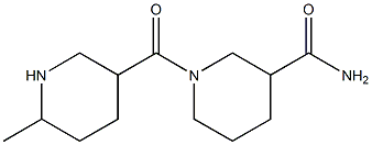 1-[(6-methylpiperidin-3-yl)carbonyl]piperidine-3-carboxamide Struktur