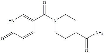 1-[(6-oxo-1,6-dihydropyridin-3-yl)carbonyl]piperidine-4-carboxamide Struktur