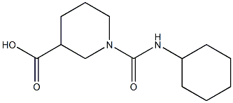 1-[(cyclohexylamino)carbonyl]piperidine-3-carboxylic acid Struktur