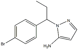 1-[1-(4-bromophenyl)propyl]-1H-pyrazol-5-amine Struktur