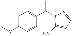 1-[1-(4-methoxyphenyl)ethyl]-1H-pyrazol-5-amine Struktur