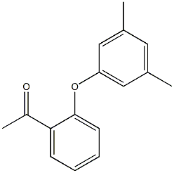 1-[2-(3,5-dimethylphenoxy)phenyl]ethan-1-one Struktur