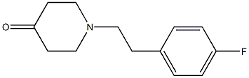 1-[2-(4-fluorophenyl)ethyl]piperidin-4-one Struktur