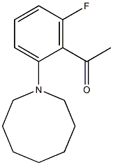 1-[2-(azocan-1-yl)-6-fluorophenyl]ethan-1-one Struktur