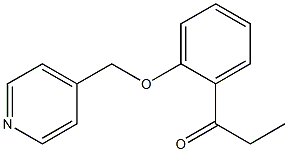 1-[2-(pyridin-4-ylmethoxy)phenyl]propan-1-one Struktur