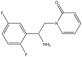 1-[2-amino-2-(2,5-difluorophenyl)ethyl]pyridin-2(1H)-one Struktur