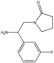 1-[2-amino-2-(3-fluorophenyl)ethyl]pyrrolidin-2-one Struktur