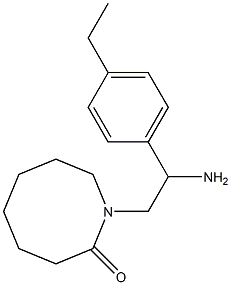 1-[2-amino-2-(4-ethylphenyl)ethyl]azocan-2-one Struktur