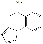 1-[2-fluoro-6-(1H-1,2,4-triazol-1-yl)phenyl]ethan-1-amine Struktur