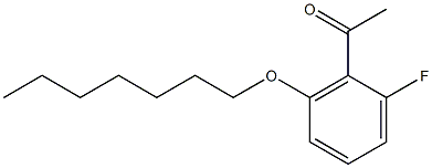 1-[2-fluoro-6-(heptyloxy)phenyl]ethan-1-one Struktur