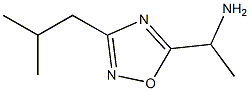 1-[3-(2-methylpropyl)-1,2,4-oxadiazol-5-yl]ethan-1-amine Struktur