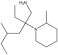 1-[3-(aminomethyl)-5-methylheptan-3-yl]-2-methylpiperidine Struktur