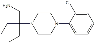 1-[3-(aminomethyl)pentan-3-yl]-4-(2-chlorophenyl)piperazine Struktur