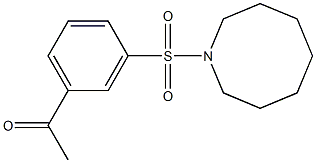 1-[3-(azocane-1-sulfonyl)phenyl]ethan-1-one Struktur