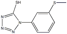 1-[3-(methylsulfanyl)phenyl]-1H-1,2,3,4-tetrazole-5-thiol Struktur