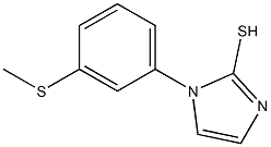 1-[3-(methylsulfanyl)phenyl]-1H-imidazole-2-thiol Struktur