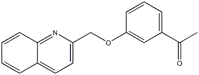 1-[3-(quinolin-2-ylmethoxy)phenyl]ethan-1-one Struktur