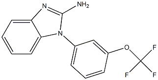 1-[3-(trifluoromethoxy)phenyl]-1H-1,3-benzodiazol-2-amine Struktur