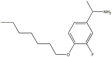 1-[3-fluoro-4-(heptyloxy)phenyl]ethan-1-amine Struktur