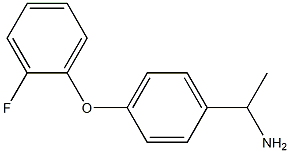 1-[4-(2-fluorophenoxy)phenyl]ethan-1-amine Struktur