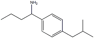 1-[4-(2-methylpropyl)phenyl]butan-1-amine Struktur