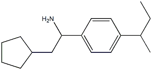 1-[4-(butan-2-yl)phenyl]-2-cyclopentylethan-1-amine Struktur