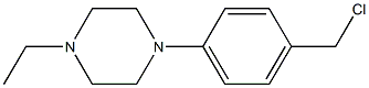 1-[4-(chloromethyl)phenyl]-4-ethylpiperazine Struktur