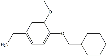 1-[4-(cyclohexylmethoxy)-3-methoxyphenyl]methanamine Struktur