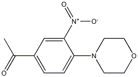 1-[4-(morpholin-4-yl)-3-nitrophenyl]ethan-1-one Struktur