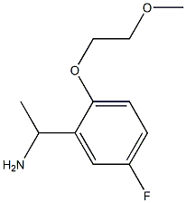 1-[5-fluoro-2-(2-methoxyethoxy)phenyl]ethan-1-amine Struktur