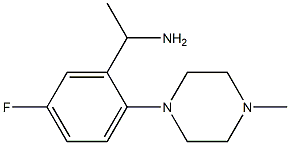 1-[5-fluoro-2-(4-methylpiperazin-1-yl)phenyl]ethan-1-amine Struktur